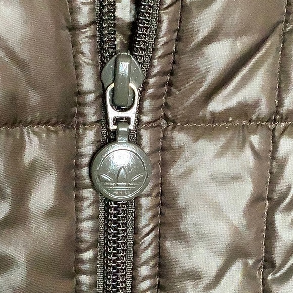 Adidas Original Sport Y2K Brown Quilted Puffer Jacket Men’s Size XL - Picture 8 of 16